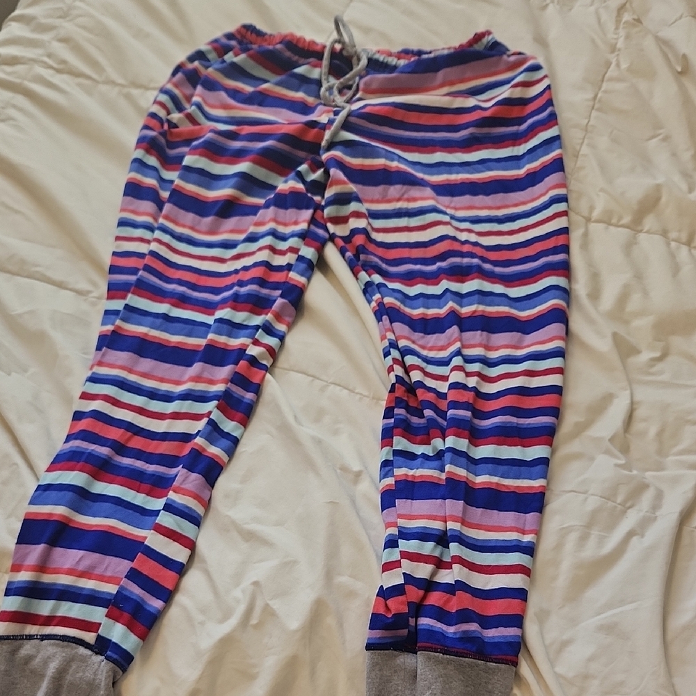 Cuddl Duds Multicolor Striped Cozy Jersey